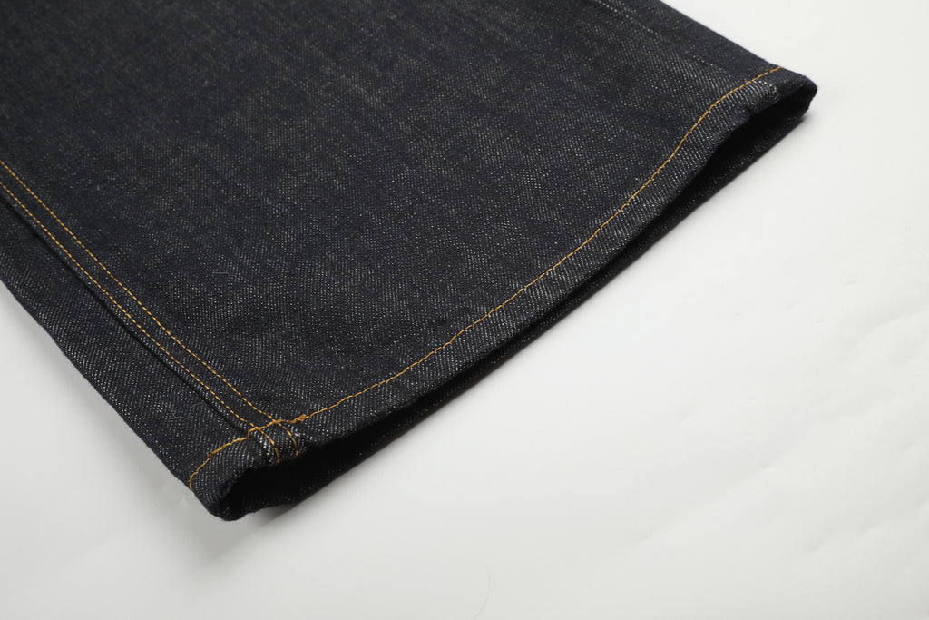 Asymmetric Fly Baggy Denim