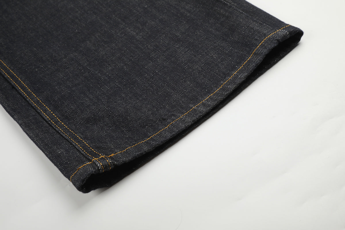 Asymmetric Fly Baggy Denim