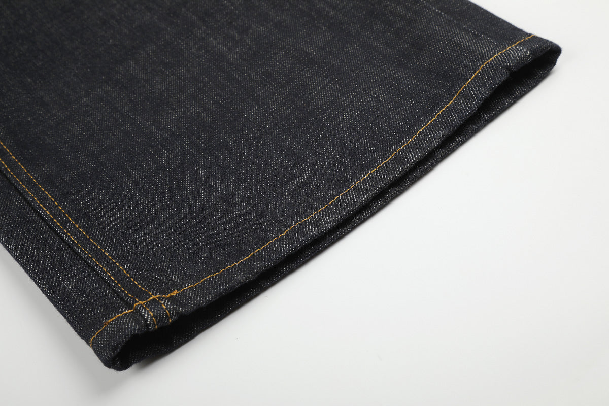 Asymmetric Fly Baggy Denim
