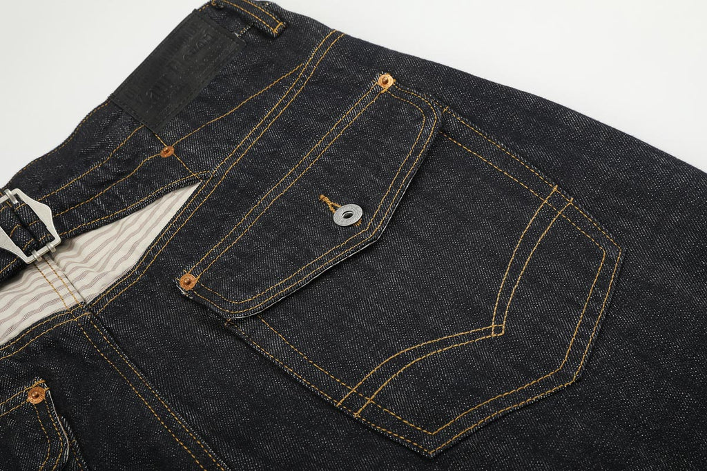 Asymmetric Fly Baggy Denim