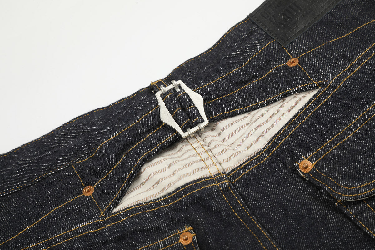 Asymmetric Fly Baggy Denim