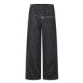 Asymmetric Fly Baggy Denim