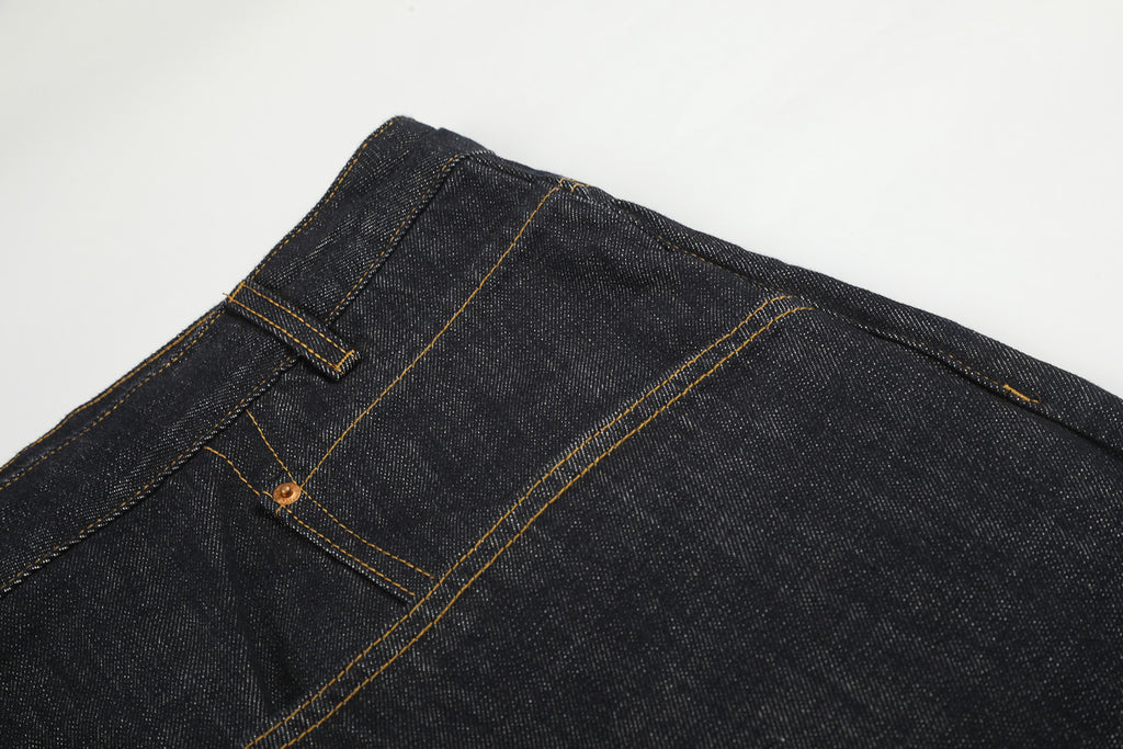Asymmetric Fly Baggy Denim