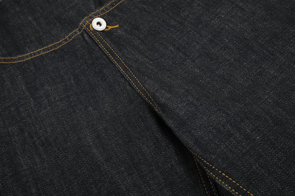 Asymmetric Fly Baggy Denim