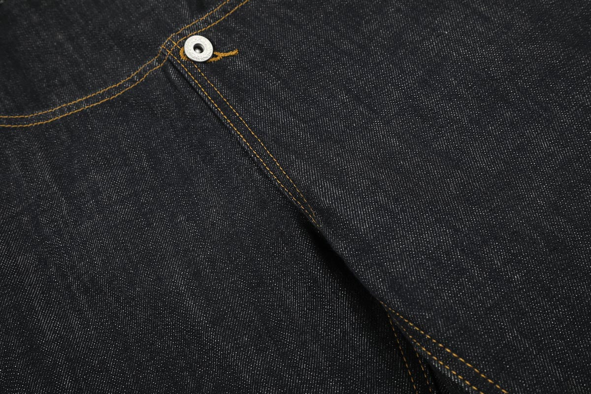 Asymmetric Fly Baggy Denim